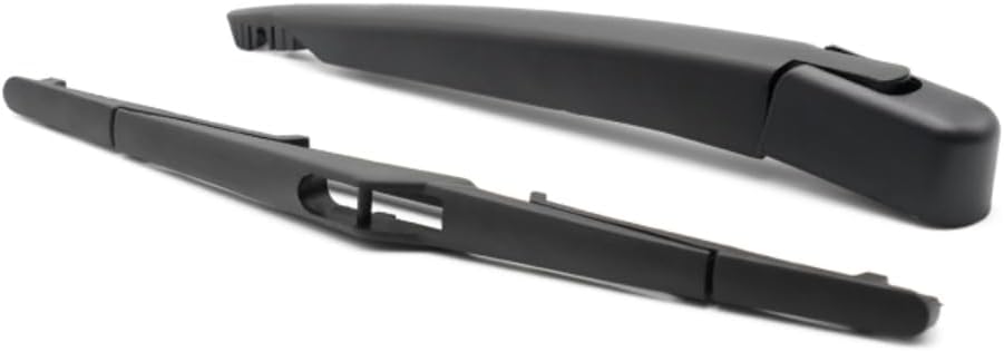 Rear Windshield Wipers Blades & Arm,Premium All-Season Wiper blades Replacement for Nissan Qashqai J10 2006-2013,Natural Rubber Bayonet,Easy to Install