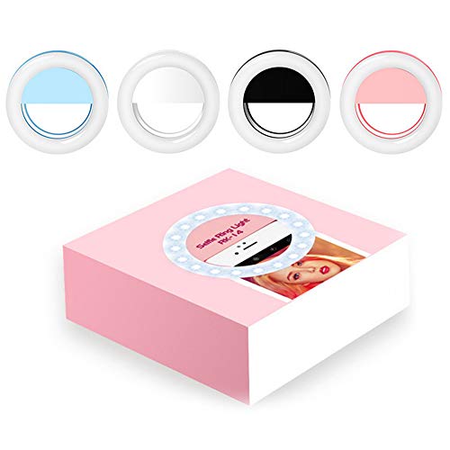 Sangmei Selfie portátil L-ED Light Ring Flash de preenchimento de câmera para celular Universal (ros