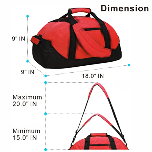 Dufflebagmissmoon18overnightweekendertravelsportcarryongymbagadjustableshoulderstrapforwomenormenred  Urban Country Home Decor Duffle bag missmoon 18 overnight weekender travel sport carry on gym bag adjustable shoulder strap for women or men red  urban country home decor
