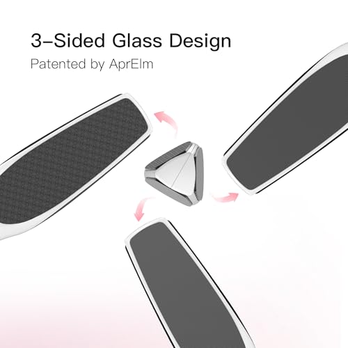 Image of APRELM 3-Sided Nano Glass Foot File, 3-in-1 Coarse /Medium /Fine Foot Callus Remover, Professional Callus Remover for Feet Hard Skin Smooth Polishing (White)