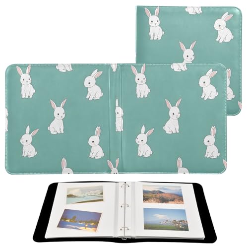 Álbum de Fotos Scrapbook DIY Autoadhesivo con Ovejitas Lindas, Carpeta de 3 Anillos, 40 Páginas 8x10 para Recuerdos miniatura 2
