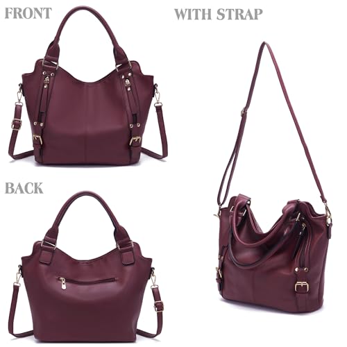 Bolso de hombro grande Soperwillton para mujer miniatura 3
