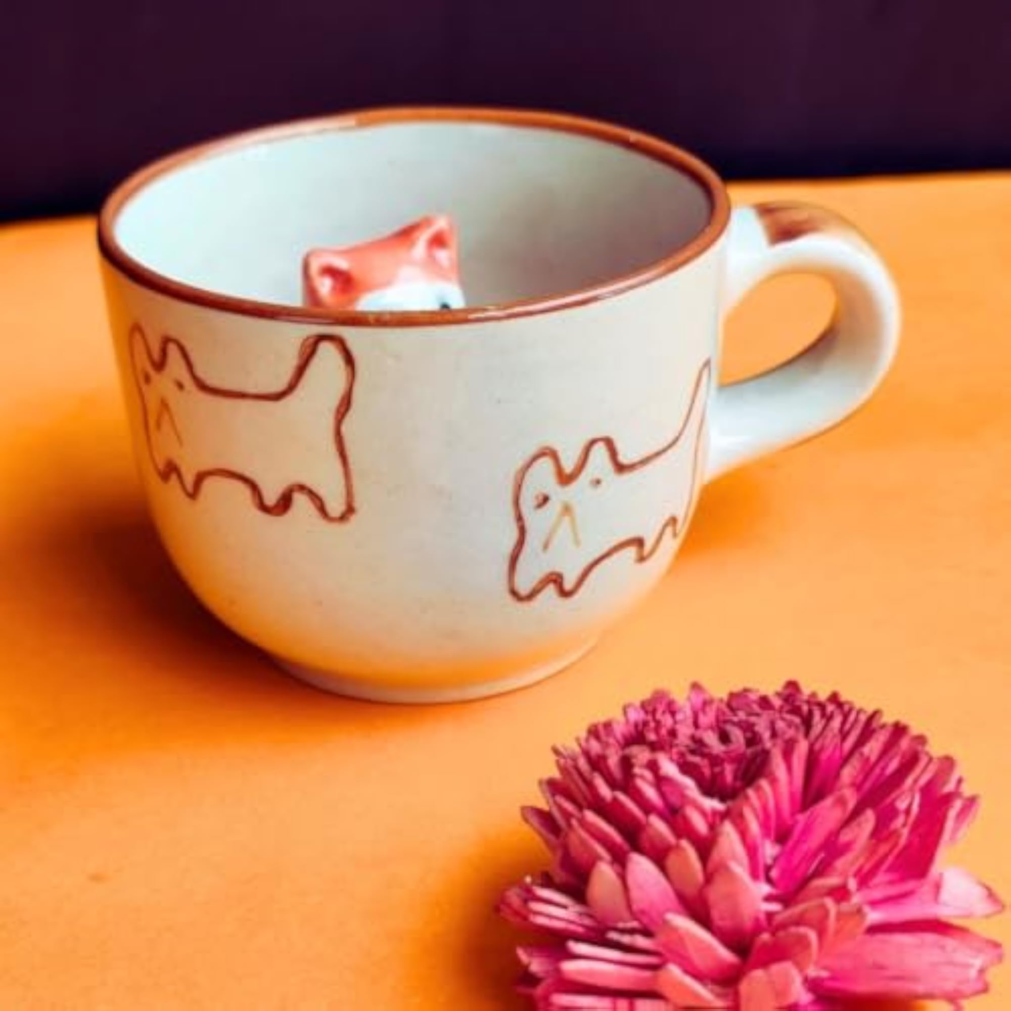 Meow 3D Mug, Cute Ceramic Coffee Mug
