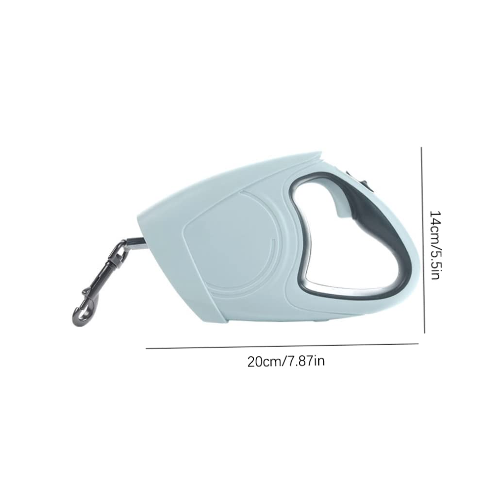 Correa Extensible para Perros, Correa retráctil Fuerte para Perros para Caminar, Correr, Entrenar, se extiende hasta 5 m con Verde Claro