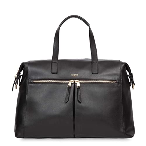 Sac d'ordinateur Knomo Audley en cuir élégant pour femme avec bandoulière