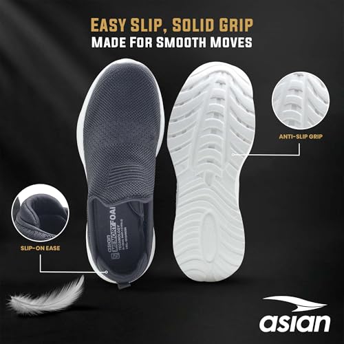 Image of ASIAN Wonderwalk-22 Men's Walking Shoes with Soft Memory Foam Insole, Breathable Knit Upper & Lightweight Bouncy EVA Sole | Ideal for Casual Wear, Jogging, & Travel