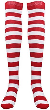 BESTOYARD Christmas Red White Stockings 