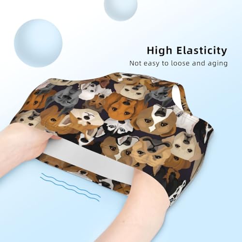 Cartoon Dogs Different Breeds Head Girls' Underwear Soft Cotton Little Girls Panties Comfort Briefs4