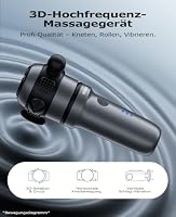 HYAKO Mini Therapie Massagepistole mit 9 Köpfen & 4Stufen bis zu 7.000U/min – Ansicht 6