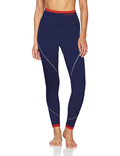 Sundriedel Gimnasio del Deporte para Mujer Leggings Prima Sport Tela del diseñador Aptitud Que se Ejecuta Yoga Medias Training (Azul, S)
