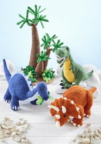 King Cole Dinosaur Land Knitting Book 1 T-Rex...