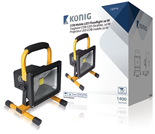 Preisvergleich Produktbild König Tragbarer COB-LED-Strahler 20 W, 1.400 Lumen