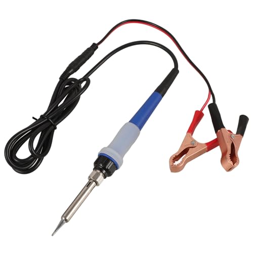 SOLUSTRE 1 Set Portable Soldering Iron Kit Clip Powered Cable Electric Iron Kit For Welding Repair 12-24v