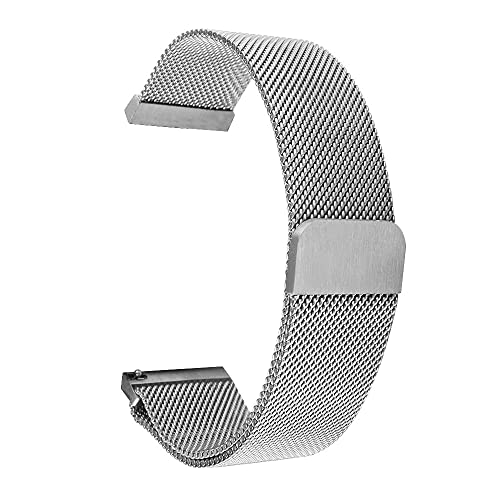 Pulseira Milanese de Aço marca 123smart Compativel com GTR4 GTR 4 A2166 / GTR3 A1971 / GTR 3 Pro A20
