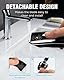 Barttrimmer Herren,Rasierer Herren Elektrisch mit Batterieanzeige, Bartschneider Trimmer Haarschneider mit ZoomRad(1-10mm),Gesichtshaartrimmer Intimrasierer Shaver,Full Body Hair Groomer für Männ,USB