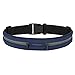 MoKo Marsupio Sportivo, Cintura da Corsa per Uomo e Donna, Marsupio Running Impermeabile con Fasce Riflettenti in Tela Regolabile con Doppia Tasca per iPhone 11/11 Pro/11 PRO Max/XS/XR, Indaco