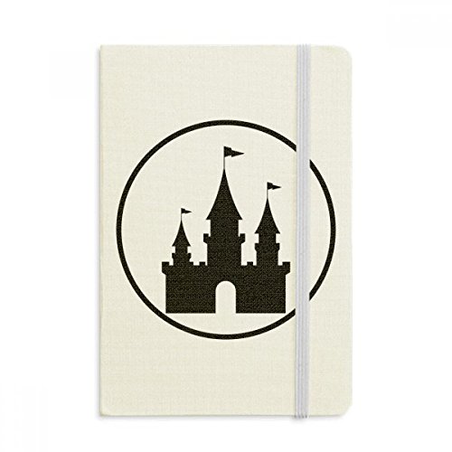 Notebook tissu couverture souple A5 au design château mystique