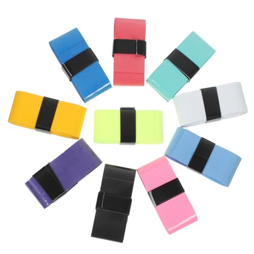 VICASKY 10Pcs Slip Grip Tape for Tennis Racket and Paddle Absorbent PU Handle Wrapping for Enhanced Comfort and Control for Badminton and Tennis Practice