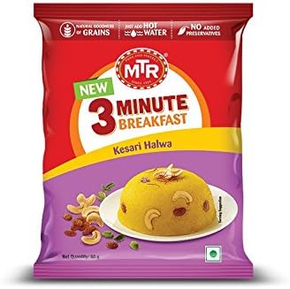 MTR 3 Minute Breakfast Kesari Halwa Pouch, 60g