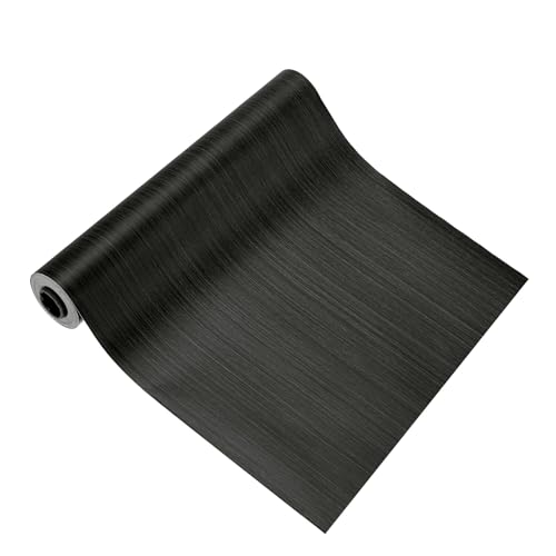 Image of PATIKIL Wood Grain Tape 12 inch x 32 ft, Self-Adhesive Wood Texture Repair Tape Realistic Wooden Effect Patch for Furniture Cabinets Floor Walls, Black Wood Grain