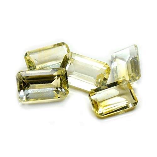 Citrine pierre de naissance de novembre lot de 5 gemmes pour cadeau personnalisé
