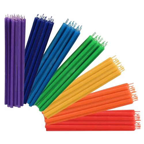 Set de velas NKlaus Chakra 16 cm 49 piezas en 7 colores Velas de
