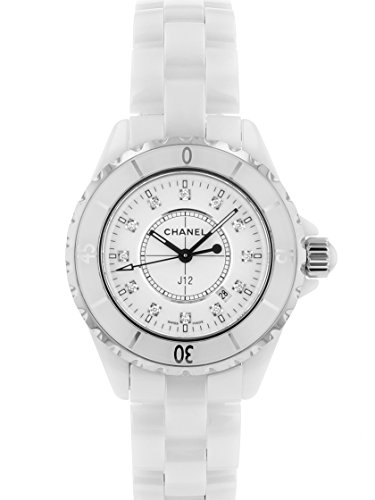 [シャネル] CHANEL 腕時計 H1628 J12 ホワイトセラミック 12Pダイヤ クォーツ レディース [中古品] [並行輸入品]