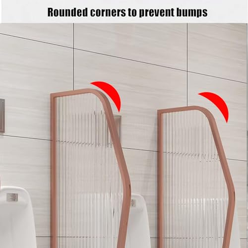 Separador de urinario de pared para evitar salpicaduras en baños públicos 4