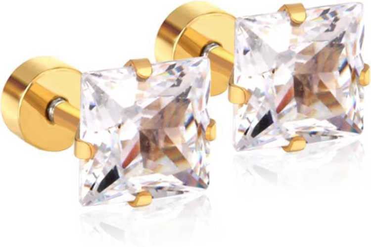 See full amazon price history chart for NANDANA COLLECTIONS Mens Gold Square Stud Earrings Alloy Stud Earring NANDANA COLLECTIONS Mens Gold Square Stud Earrings Alloy Stud Earring (B09RZNPCWX) Amazon Price History, Amazon Price Tracker