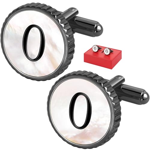 Cuff Links Mens Golden Silver Gunmetal Black, Cufflinks for Men Custom Initial Personalized Mother Of Pearl Mens Cufflink for Shirt Golden Silver Gunmetal Black Cuff Link Shirt for Wedding