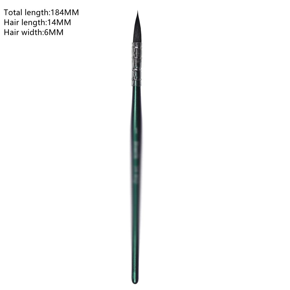 XBTGS Art Supplies - Cepillo de cerdas con mango de madera para acuarela, D-como se muestra, D como se muestra