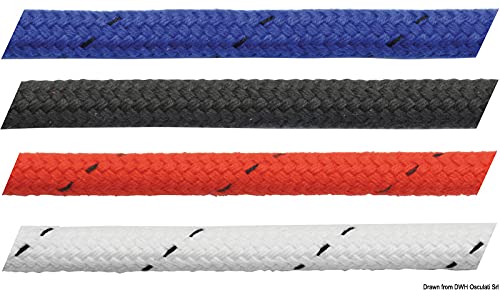 Bout Mattbraid Noir 6 mm MARLOW, cordage en polyester de haute résistance
