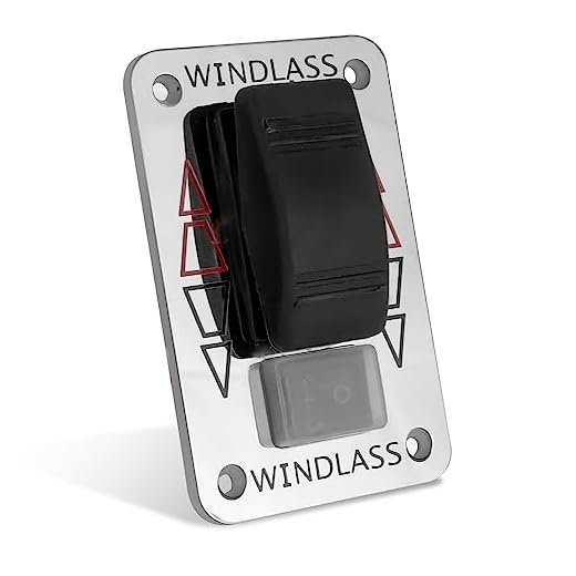 Five Oceans Waterproof Anchor Windlass Up/Down Rocker Switch Panel, 12V FO-3290-1