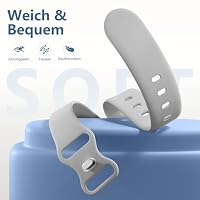 DaQin Silikon Sport Armband Kompatibel mit Apple Watch 44mm 45mm 46mm 49mm – Ansicht 4