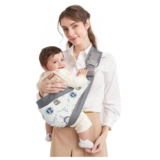 Fascia Porta Bebe, Marsupio Neonato Mumgaroo, Fascia Neonato Multifunzionale On the Go,Marsupio Neonato 0-36 mesi, Tutte le Stagioni, fino a 15kg (grigio e bianco)