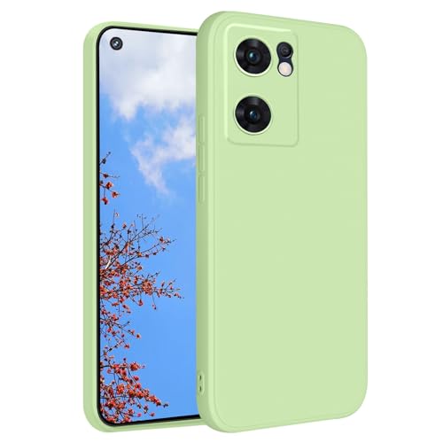 Custodia per OPPO Find X5 Lite Sottile Rosa, Setosa al Tatto per OPPO Find X5 Lite Cover Silicone Morbido Antiurto Case Carino Anti-impronta Estetica ( Verde