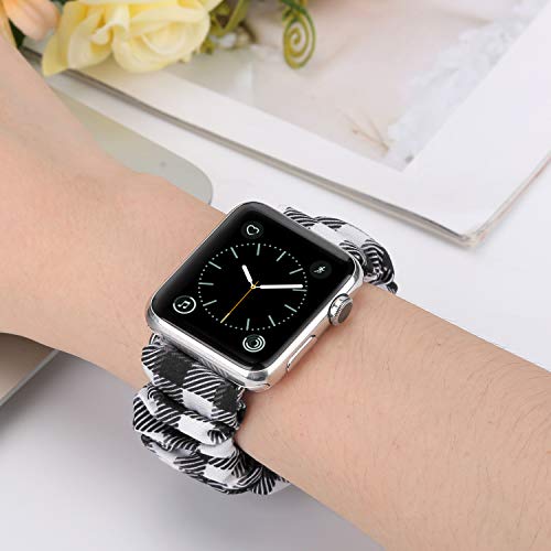 Image of Greatfine Scrunchie Band Compatible with Apple Watch Bands 38mm 40mm 41mm 42mm 44mm 45mm 46mm 49mm Women, Elastic Scrunchie Watch Strap for iWatch Watch Series 11 10 9 8 7 6 5 4 3 2 1 SE 3 2 Ultra 3 2