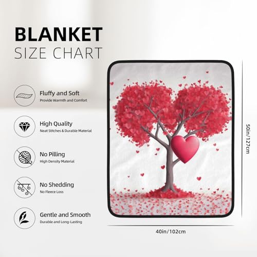 Couverture polaire lit imprimé cœurs pour vos soirées cocooning canapé - 6