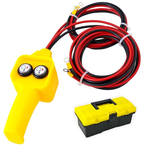 SaiDianFy Winch Hand Control Assembly Winch Remote Winch Controller 12V Electric Winch Replacement Part for 1500lbs-5000lbs Rated Pulling Winches Car Accessories