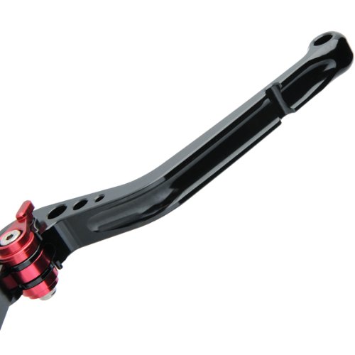 Amazon.co.jp: BigOne ビレットレバーセット Rタイプ 黒/赤 ブラック