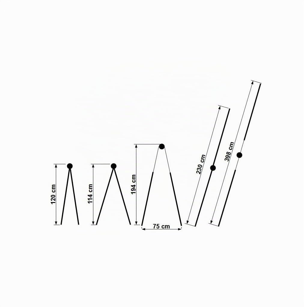 TREPPE Escalier articulé Pliable télescopique Multifonction Aluminium 4 x 4 marches 3,98 m