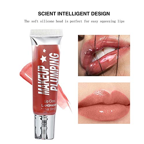 Lurrose Chupeta Óleo 8Pcs Umidade Brilho Labial Frutas de Alta Gloss Lip Glosses Hidratantes Lip Glo