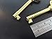 Grandfather Clock Door Key set of 2 in Brass Finish for Howard Miller