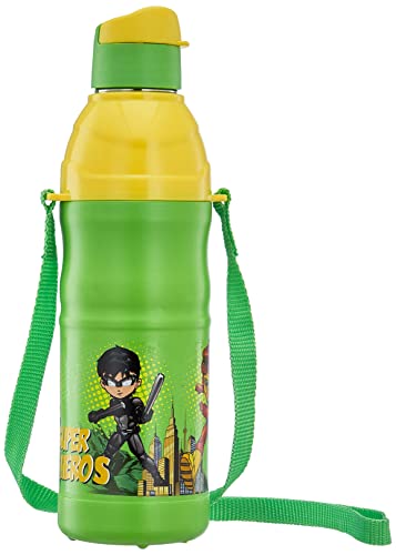 Attro Sky Kool-Sip 600 Inner Stainless Steel Insulated 490Ml Water Bottle For Kids, Air Tight & Leak-Proof Lid, Easy To Cary Nylon Belt, Bpa Free Plastic - Green (B0C2VVK15R) Amazon Price History, Amazon Price Tracker