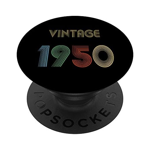 1950 cumpleaños año PopSockets PopGrip: Agarre intercambiable para Teléfonos y Tabletas
