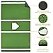 Shopsource Baseball Batting Mat, 12 x 6 FT Softball Hitting Mat, Upgraded Anti-Slip Matt with Stitched Embroidery Turf, Softball Baseball Training Matt with Home Plate Batters Box for Indoor Outdoor
