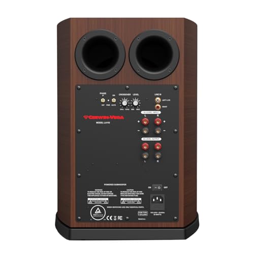 Image of CERWIN-VEGA! Home Audio LA110 10 inch 200W Powered Subwoofer Speaker (Expresso)