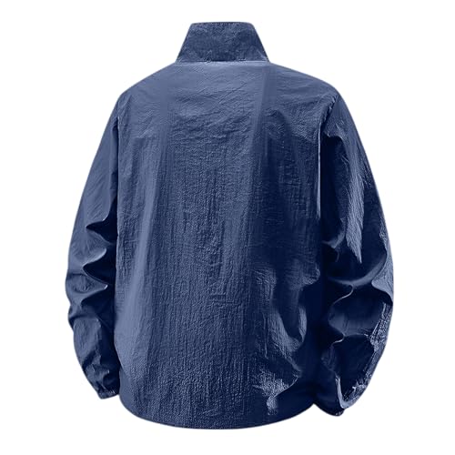 Men's Fashion Lightweight Windbreaker Coat Waterproof Soft Shell Rain Jackets, M-3XL4