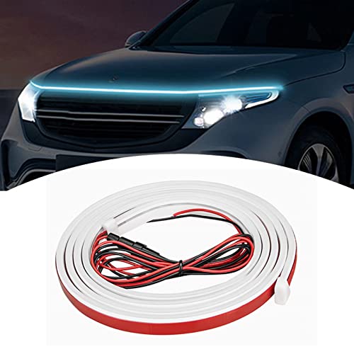 Miytsya Pack-1 Led Lights For Car, 70 Inches Flexible Waterproof Car Hood Strip Light, Car Hood Led Strip, Car Daytime Running Light Strips, Hood Light For Car, Truck (Blue) #TOP17
