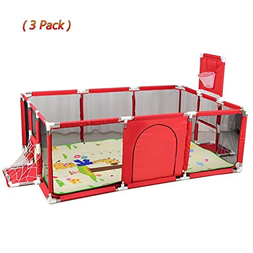 Parque bebés YXX Corralito Parque Infantil Grande para bebés pequeños para Camas...